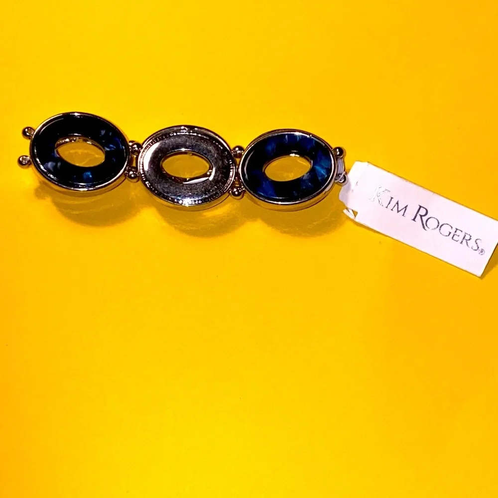 Kim Rogers-Blue & Silver bracelet